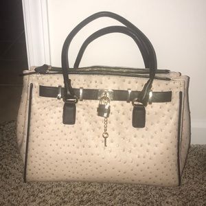 Beige,White,&Gold Aldo Purse